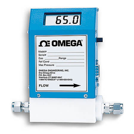 OMEGA奧米佳 FMA-A2000系列氣體質(zhì)量流量計和控制器 可選配一體式顯示屏，用于測量潔凈氣體