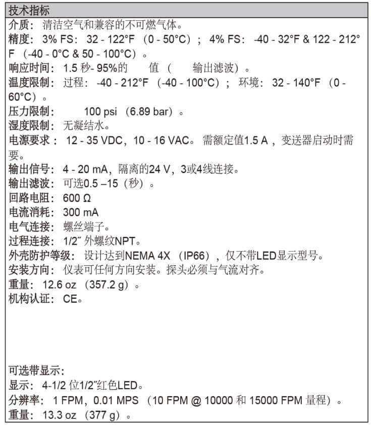 Dwyer德威爾641風速變送器批發